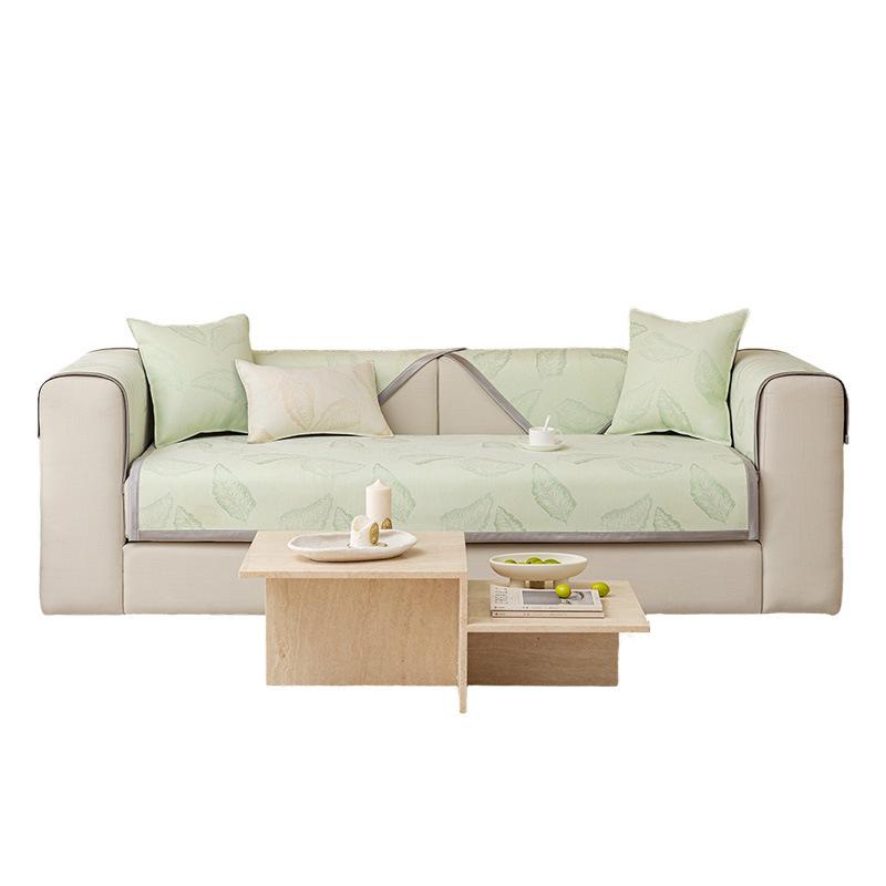 Summer Cold Feeling Ice Silk Sofa Cushion  New Summer Cold Feeling One Piece Light Luxury Ice Silk Mat Cushion Non-Slip