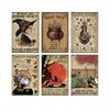 Vintage Witchery Painting Metal Signage Halloween Magic Poster Home Living Room Club Bar Hallway Art Wall Decor Iron Paintin