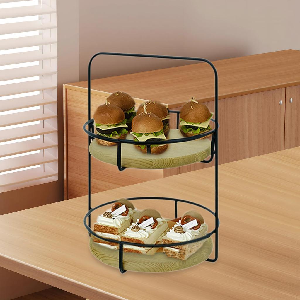 Layer Serving Tray Cake Display Holder for Kitchen Dining Room Events