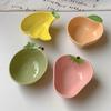 Cute Fruit Plate Household Underglaze Small Condiment Dish Ceramic Soy Sauce Vinegar Hot Pot Barbecue Dipping Snack Plate