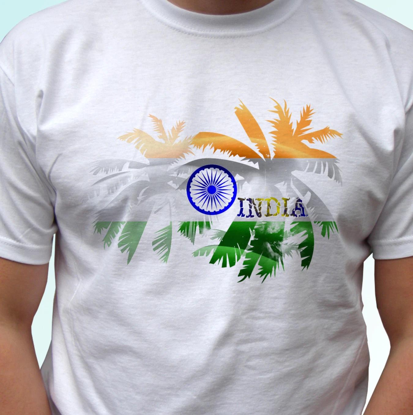 

India Palm flag - white kids boys T-Shirt holiday top tee s s kids baby sizes 160
