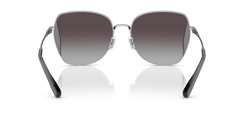 Coach HC7158D CL906 SHINY SILVER 58 Sunglasses Women's