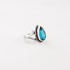 Blue Apatite Gemstone 925 Sterling Silver Jewelry Handmade March Birthstone Ring RR-57-1