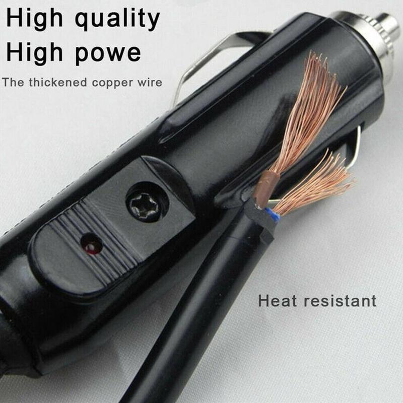 Universal Automotive Electric Appliances Cigarette Lighter Plug With Indicator Light Car Accessories Connector Adapt 10A 12V 24V
