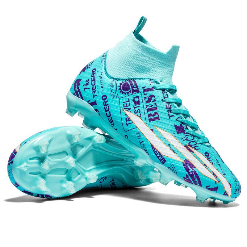 

2024 новые высокие футбольные бутсы для мальчиков и подростков, для студентов, длинные ногти, сломанные ногти, обувь для тренировок и соревнований 35