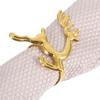 6Pcs Christmas Napkin Buckles Reindeer Design Festive Napkin Holders for Dinner Table Setting Seasonal Celebration Decor
