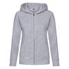 Fruit of the Loom Womens/Ladies Premium Hooded Lady Fit Sweat Jacket