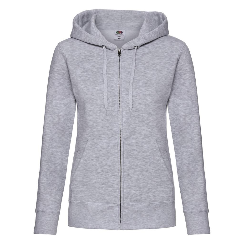 Fruit of the Loom Womens/Ladies Premium Hooded Lady Fit Sweat Jacket