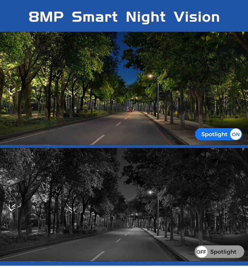 Solar-Powered 4G Outdoor Security Camera with Dual Lens, Waterproof Panoramic HD, and Full-Color Night Vision