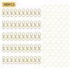 100Pcs Metal Swivel Lobster Claw Clasps Swivel Lobster Clasps with Large Rings Metal Keychain Making Accessories
