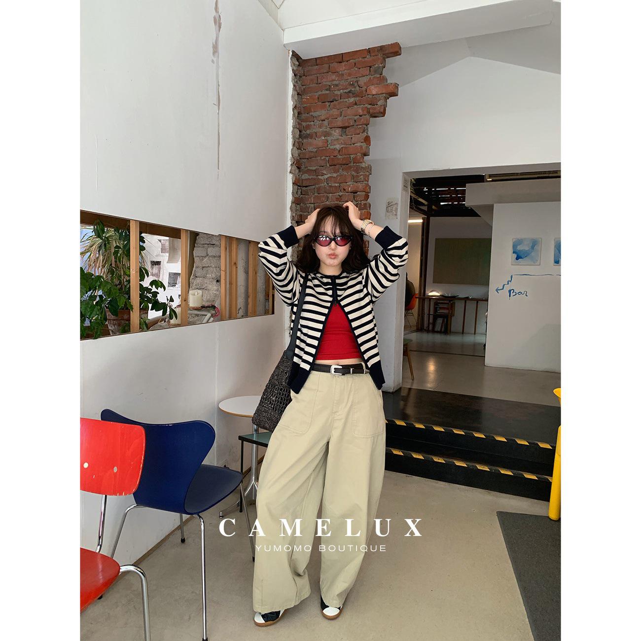 

Wutong High-Density Slimming Scimitar Pants - Versatile Korean Style Commuter Long Pants for Spring Extra Large