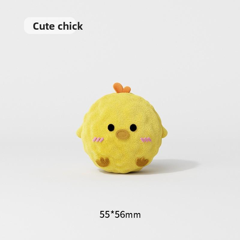 

Плюшевый мячик-игрушка для жевания с пищалкой для маленьких собак и игр на кусание жёлтый