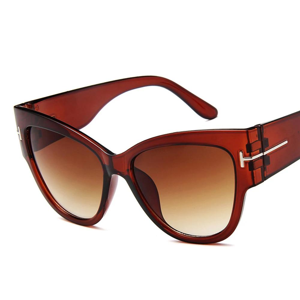 Women Cat Eye Sunglasses Designer Gradient UV400 Protection Stylish Shades