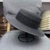 Retro Korean Style Straw Woven Hat Wide Brim with Rhinestone Sunscreen Bucket Hat Concave Top Sunshade Women's Sun Hat Seaside
