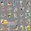 50pcs Cute Bird and Animal Stickers - Waterproof for Storage Boxes, Stationery, Phone Cases, and Cups