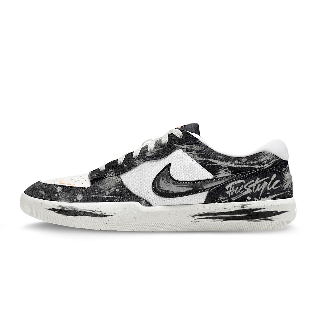 Nike SB Force 58 Ink Zhufeng, Suede, Shopping Bag Abrasion Resistant Lightweight Breathable Low Top Skateboard Shoes DV5477-012(Team675-)
