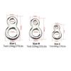 10Pcs 8 Shape Double Hole Link High Strength Trolling Connector Fishing Connector Ring  Trolling