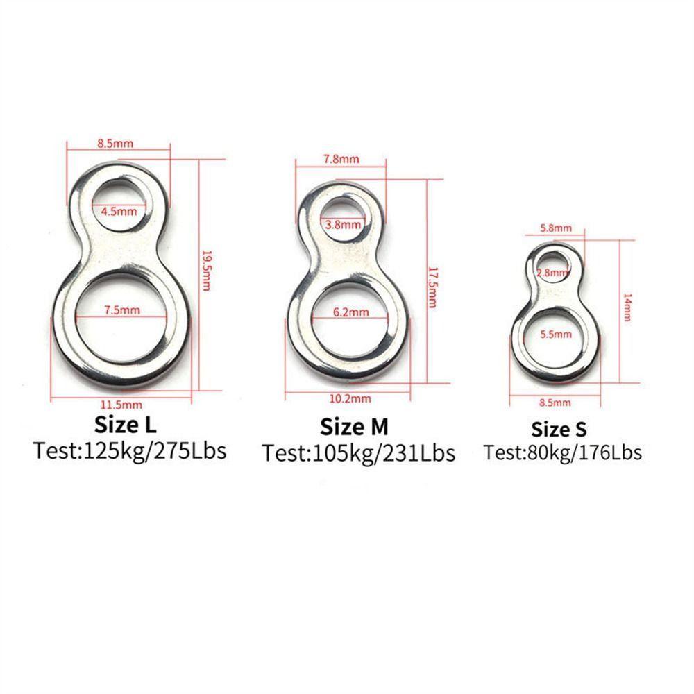 10Pcs 8 Shape Double Hole Link High Strength Trolling Connector Fishing Connector Ring Trolling