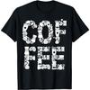 Coffee Lettering Filled with Coffee Elements T-Shirt