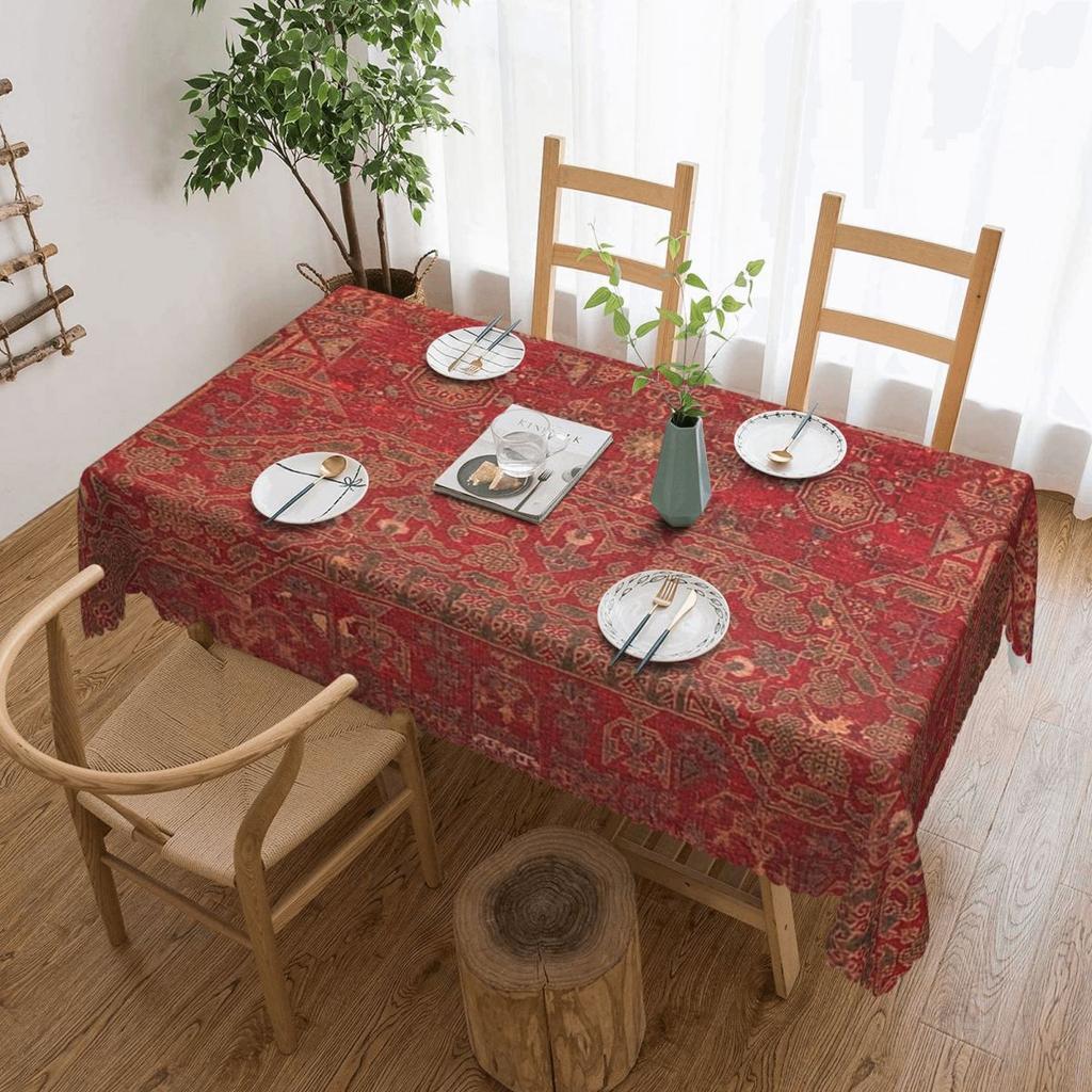 Bohemian Medallion II 15th Century Customized Rectangular Tablecloth Table Cover for Festival Party Decorations Table Cloth