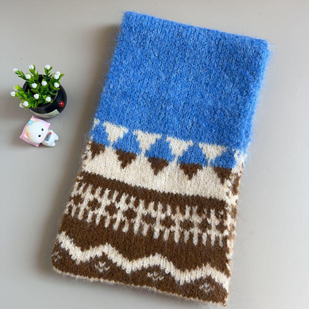2025 Women's Cute Fair Isle Knit Scarf - Versatile Winter Warmth for Students & Couples