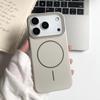 Soft and suitable for Apple 17Promax fine ring magnetic mobile phone case iPhone17 matte skin feel simple and anti-drop case