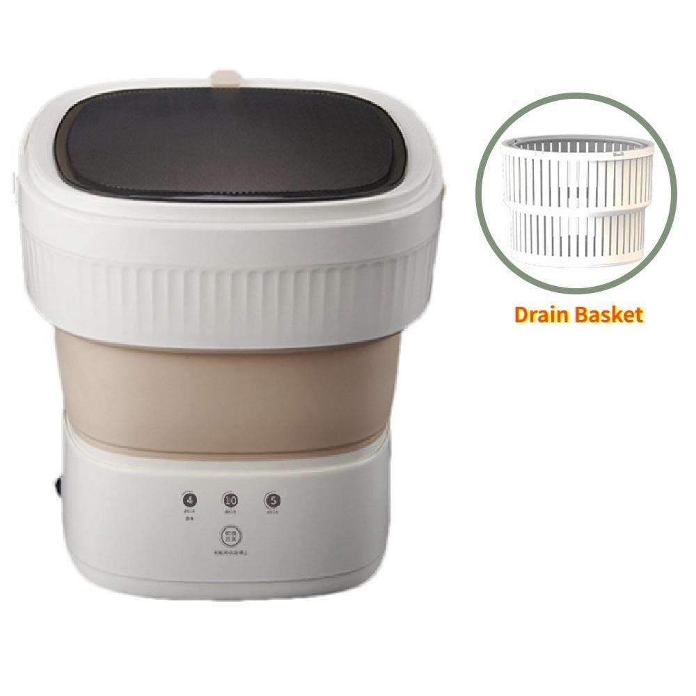 Portable Foldable Washing Machine Ultrasonic Blue Light Sterilization Mini Washer For Household Travel