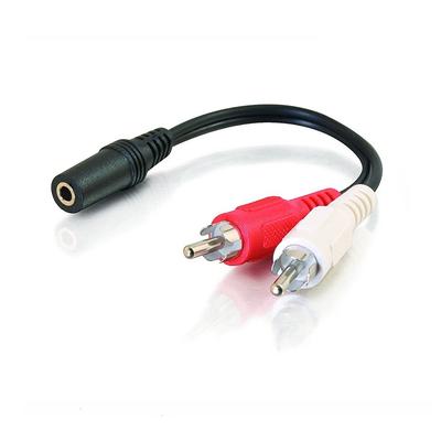 Sherry Bağlantı Kablosu Geri Görüş Kamerası RCA Dönüştürücü Mağara 3.5mm Stereo Mini Fişten 2RCA'ya Dönüştürücü Adaptör