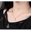 Jewellery Stylish 18k Rose Gold Plated Butterfly Necklace Jewellery Set for Women and Girls
