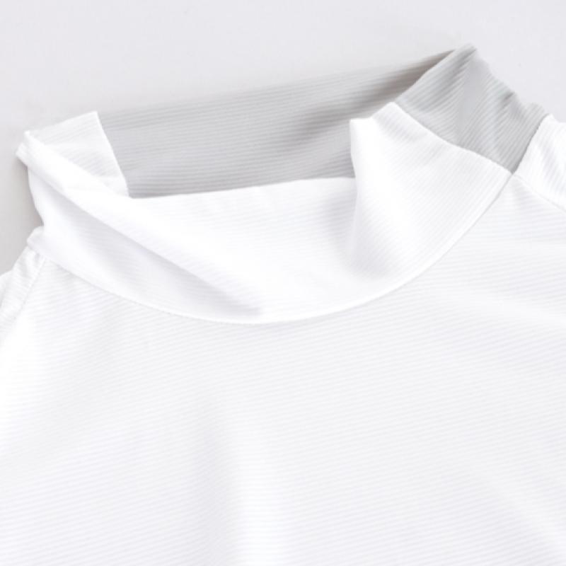 Shop Women Golfwear Half Neck Long Sleeve T shirT whiTe Lb Wsh 0881