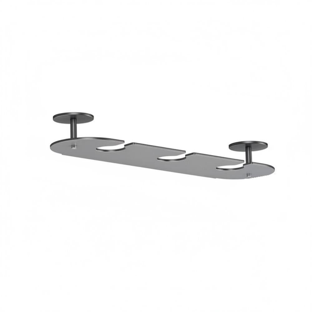 Space Aluminum Upside Down Wine Glass Holder Punch-free Inverted Goblets Rack Wine Glass Rack  Bar