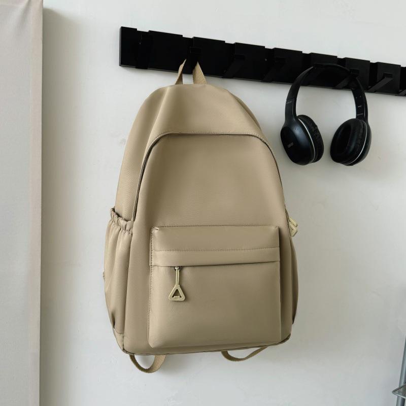 Literary Fresh Candy Color Student Backpack: Large Capacity Travel & Laptop Bag