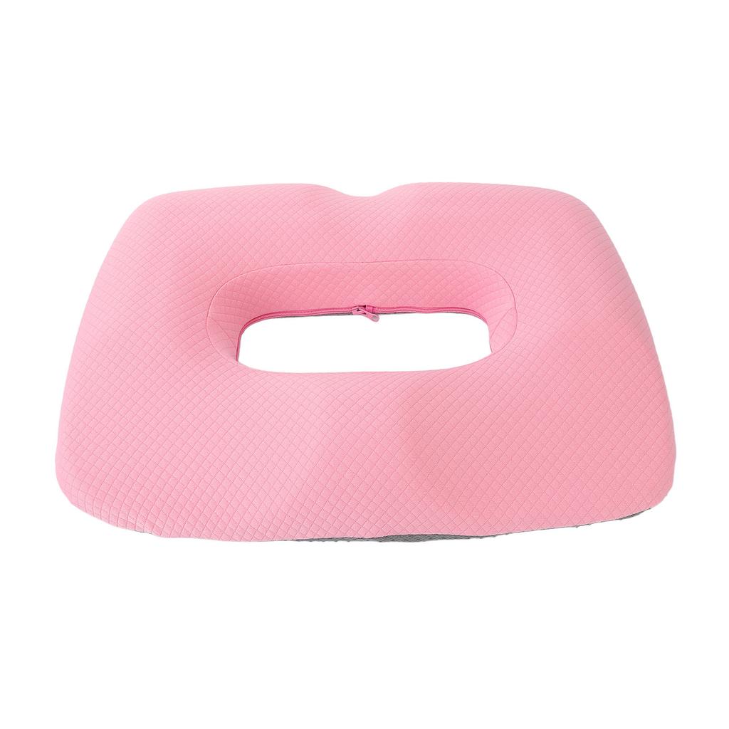 Seat Cushion Comfortable Memory Foam Breathable Versatile Hollow Seat Cushion for Office Car Home Pink