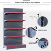 Thickened Supermarket Shelving: Single & Double-Sided Display Rack for Stores, Pharmacies, Baby Shops, and More