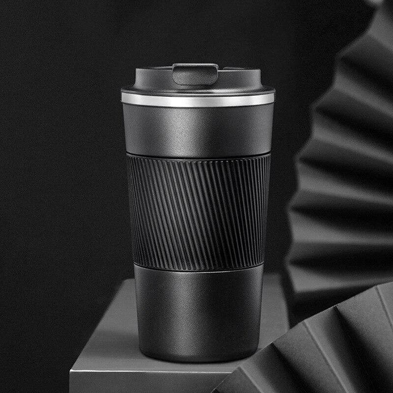 Stainless Steel Coffee Cup Double Layer Vacuum Insulation Cup Office Mug Outdoor Portable Car Water Cups Fashion Mug