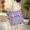 Large Capacity Shoulder Bag Student Class Book Handbag for Women