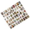 60PCS Scrapbooking Stickers DIY Vintage Flowers Sticker Book Retro Paper Stickers for Scrapbooking