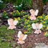 4Pcs Lovely Resin Craft Sitting Fairy Decor Ornament for Home Garden Landscape Decoration