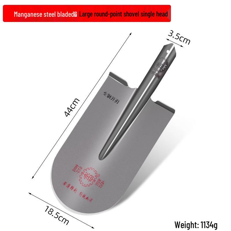 Military Camouflage Pointed Shovel - Manganese Steel Garden Tool for Digging, Soil Loosening, and Tree Planting