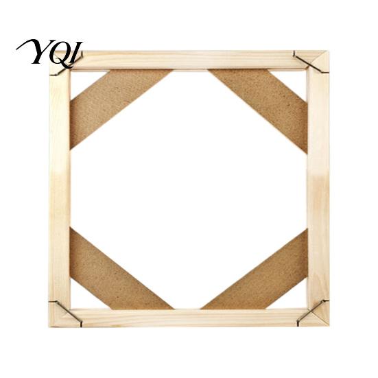 Art Display Holder Wood Painting Frame, Easy to Install Wooden Strips DIY Self Assembly Kit, Custom Picture Framing Decorative for Oil And Wall