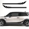 2 Stück Auto Styling Seitenaufkleber Seitenstreifen Grafiken Aufkleber Vinyl Aufkleber für Mini Cooper S F56 2014-2018 Dekoration Zubehör