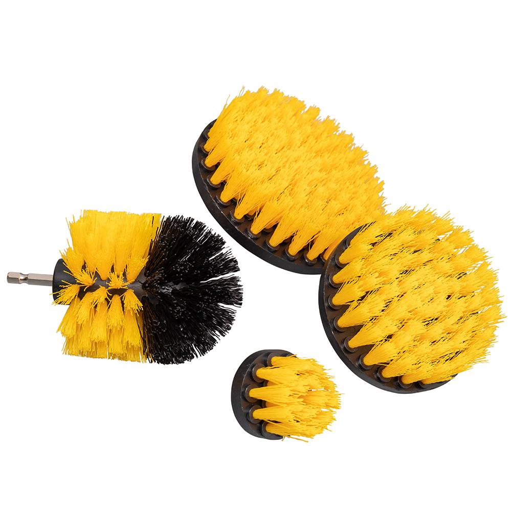 4Pcs Multi-Purpose Electric Drill-Brush Power Scrubber Brush Set Power Drills Scrubber Brush for Floor Tub Shower Tile Bathroom