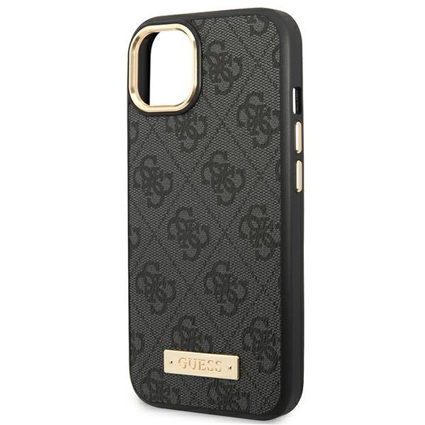 Guess Guhmp14Mu4Gprk Iphone 14 Plus / 15 Plus 6.7 Czarny/Black Hard Case 4G Logo Plate Magsafe
