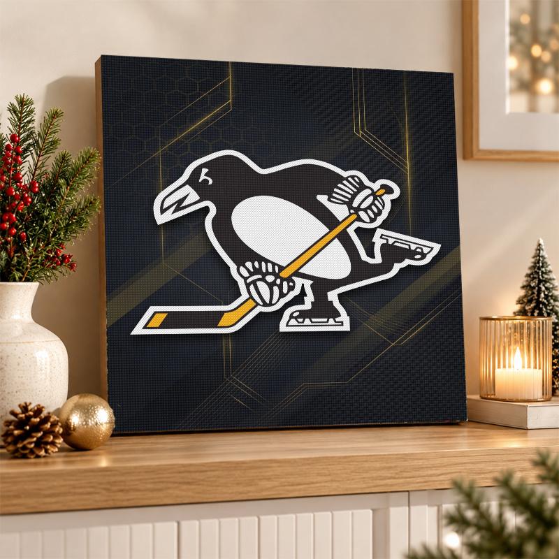 Pittsburgh Penguins Diamond Painting Kit 5D Full Drill DIY Diamond Mosaic Wall Art Home Decor