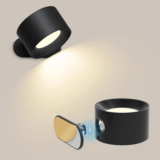 Wireless Wall Lamp with Remote Control Dimmable Easy Installation USB Rechargeable Wall Mounted Sconces LED Wall Light