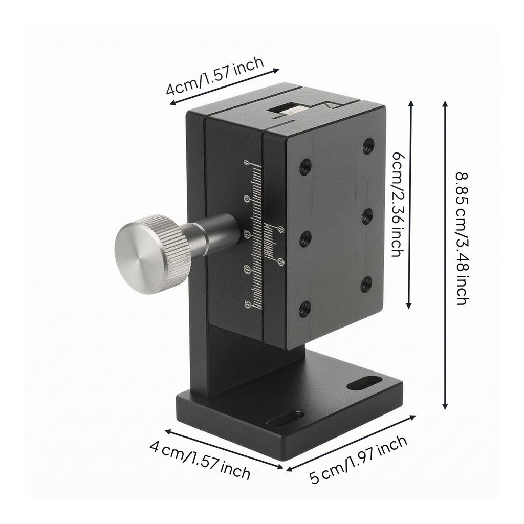Fine Tuning Manual Sliding Stage | Compact, Table with Dovetail Guide