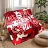 Switzerland football Printed Flannel Blanket Skin Friendly Warm Decorative Throw for Indoor Couch Bed Daily Use