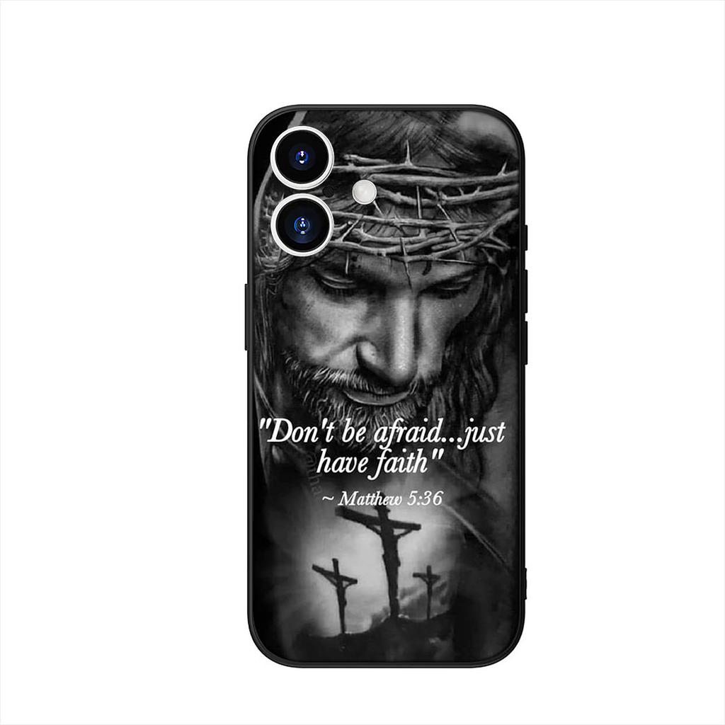 Bible Verse Jesus Christ Christian Cover Phone Case for Apple iPhone 16 15 14 Plus 13 12 Mini 17 Pro Max + 16E Air 16+ ProMax