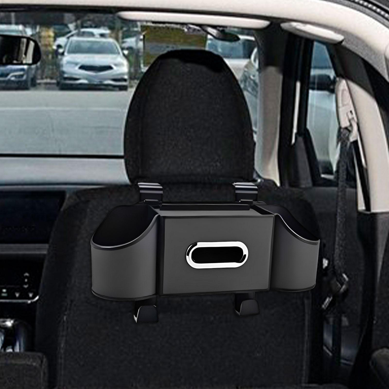 

Ящик для хранения на спинке сиденья автомобиля, подвесной органайзер, бутылки с водой и салфетками чёрный