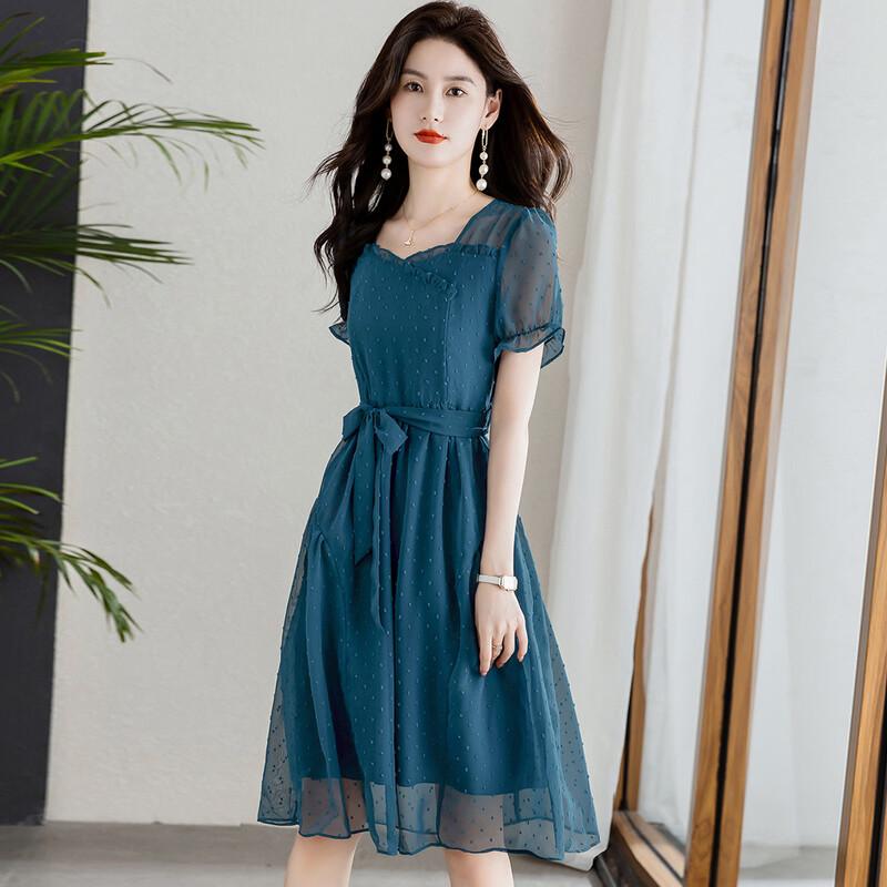 Meilanni Women s Polka Dot Jacquard A-line Midi Dress
